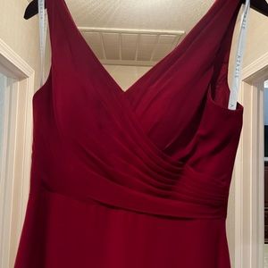 AZAZIE bridesmaid dress size 6, deep red wine color